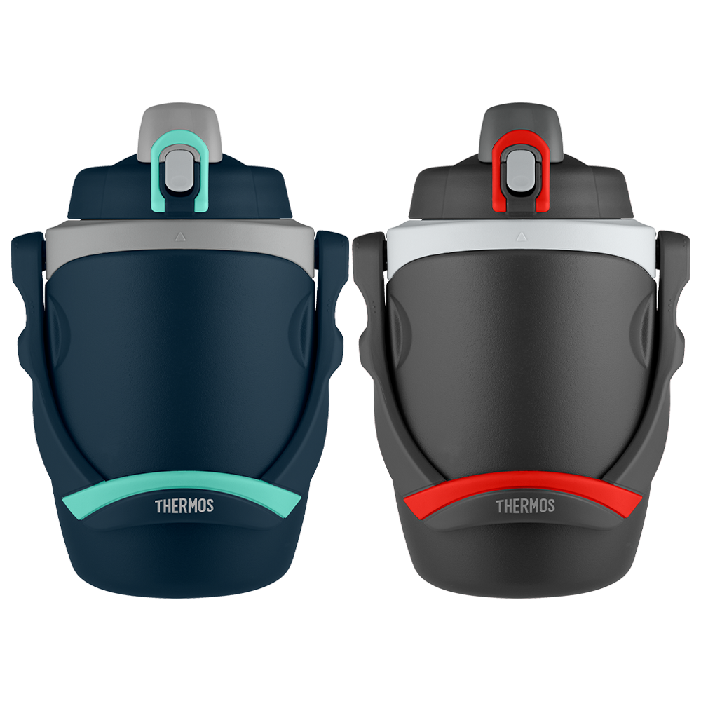 64oz Insulated Water Bottle Navy & Black Bundle