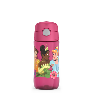 16oz THERMOS? KIDS WATER BOTTLE WITH SPOUT LID DISNEY PRINCESS