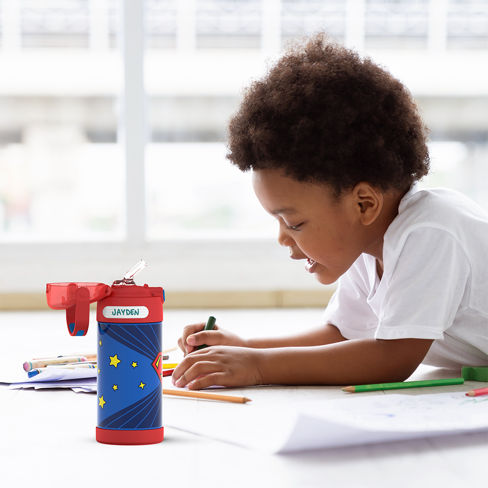 12oz FUNTAINER® WATER BOTTLE SUPERMAN - Image 7